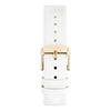 White - Leather Strap 20mm